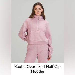 Lululemon Scuba oversized half- zip hoodie